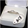 Image 1 : LADIES 14K WHITE GOLD DIAMOND ENGAGEMENT RING