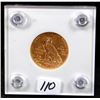 Image 1 : SEMI-KEY 1910-S $5 INDIAN GOLD COIN