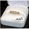 Image 3 : LADIES 14K YELLOW GOLD PRINCESS CUT DIAMOND BAND
