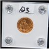 Image 1 : 1925-D $2 1/2 INDIAN GOLD COIN FROM SAFE DEPOSIT