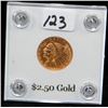 Image 2 : 1925-D $2 1/2 INDIAN GOLD COIN FROM SAFE DEPOSIT