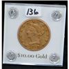 Image 2 : SCARCE DATE 1850 $10 LIBERTY GOLD COIN