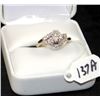 Image 1 : LADIES 14K WHITE GOLD DIAMOND FASHION RING
