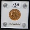 Image 2 : 1910 $5 INDIAN GOLD COIN FROM SAFE DEPOSIT
