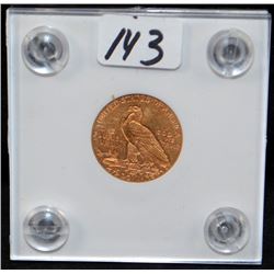 1925-D $2 1/2 INDIAN GOLD COIN FROM SAFE DEPOSIT