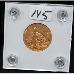 1915-S $5 INDIAN GOLD COIN FROM SAFE DEPOSIT