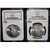 Image 2 : 1896 AND 1899-0 MORGAN DOLLARS - NGC MS64