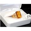Image 1 : LADIES 14K YELLOW GOLD CITRINE FASHION RING