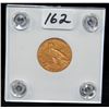 Image 1 : 1914 $2 1/2 INDIAN GOLD COIN FROM SAFE DEPOSIT