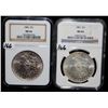 Image 2 : 1886 AND 1887 MORGAN DOLLARS - NGC MS64