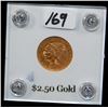 Image 2 : 1910 $2 1/2 INDIAN GOLD COIN FROM SAFE DEPOSIT