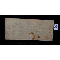 FIFTY CENT COUNTY OF AUGUSTA FRACTIONAL CURRENCY