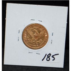 1883-S $5 LIBERTY GOLD COIN FROM SAFE DEPOSIT