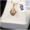 Image 2 : LADIES 14K YELLOW GOLD DIAMOND FASHION PENDANT