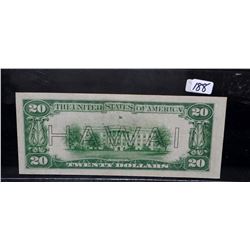 $20 "HAWAII" FEDERAL RESERVE NOTE - SERIES 1934 A