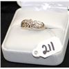 Image 2 : LADIES 14K WHITE GOLD VINTAGE DIAMOND RING