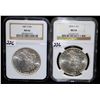 Image 2 : 1898-0 AND 1881-S MORGAN DOLLARS - NGC MS64