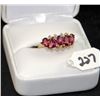 Image 2 : LADIES 10K YELLOW GOLD AMETHYST & DIAMOND RING