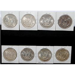 EIGHT MORGAN DOLLARS FROM SAFE DEPOSIT