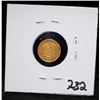Image 1 : EARLY 1853 TYPE 1 $1 GOLD COIN FROM SAFE DEPOSIT
