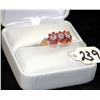 Image 1 : LADIES 10K YELLOW GOLD RUBY & DIAMOND RING