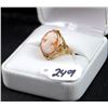Image 2 : ORNATE LADIES 10K YELLOW GOLD CAMEO RING