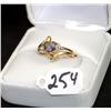 Image 2 : LADIES 10K YELLOW GOLD HEART CUT MYSTIC TOPAZ