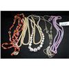 Image 1 : SEVEN VINTAGE COSTUME NECKLACES