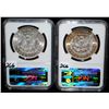 Image 1 : 1887 AND 1881-S MORGAN DOLLARS - NGC MS64