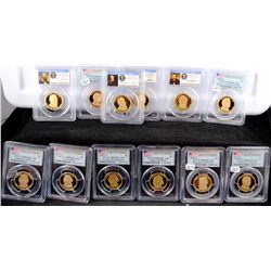 2007, 2011, 2012 PRESIDENT DOLLARS - PCGS PR69DCAM