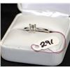 Image 2 : LADIES PLATINUM .47CT VS1 DIAMOND SOLITAIRE RING