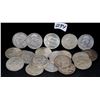 Image 1 : 20 FRANKLIN HALF DOLLARS FROM SAFE DEPOSIT
