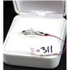 Image 2 : LADIES PLATINUM .37CT SI2/G DIAMOND SOLITAIRE RING