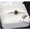 Image 1 : 1.14CT  FANCY GREEN RUSTIC DIAMOND SOLITAIRE RING