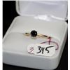 Image 2 : 14K TWO-TONE .77CT FANCY BLACK DIAMOND RING