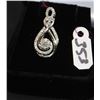 Image 1 : 10K WHITE GOLD .52CTW DIAMOND PENDANT