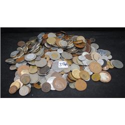 5 LB BAG OF FOREIGN COINS FROM SAFE DEPOSIT