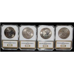 1971,1971-D, 1972, 1976-D EISENHOWER $1 - PCI MS65