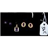 Image 1 : 14K YELLOW GOLD AMETHYST PENDANT. & EARRINGS