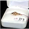 Image 1 : LADIES 14K YELLOW GOLD 0.18CT DIAMOND SOLITAIRE RING