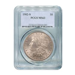1902-S $1 Morgan Silver Dollar - PCGS MS63