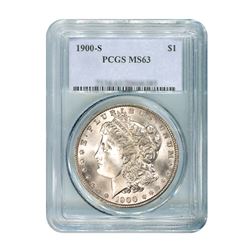 1900-S $1 Morgan Silver Dollar - PCGS MS63