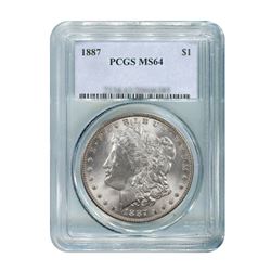1887-S $1 Morgan Silver Dollar - PCGS MS63