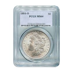 1884-O $1 Morgan Silver Dollar - PCGS MS64