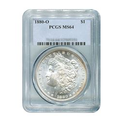 1880-O $1 Morgan Silver Dollar - PCGS MS64