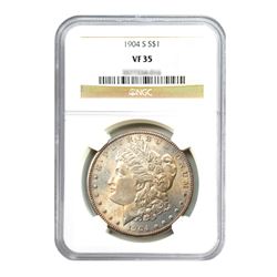 1904-S $1 Morgan Silver Dollar - NGC VF35