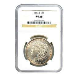 1892-S $1 Morgan Silver Dollar - NGC VF25