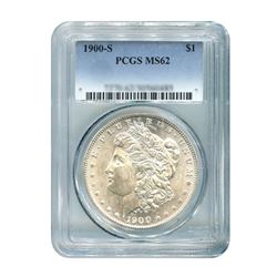 1900-S $1 Morgan Silver Dollar - PCGS MS62