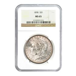 1898 $1 Morgan Silver Dollar - NGC MS65