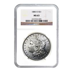1880-O $1 Morgan Silver Dollar - NGC MS63